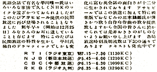 「カムカム英語始まる」（『ほろにが通信』第17号）部分拡大画像